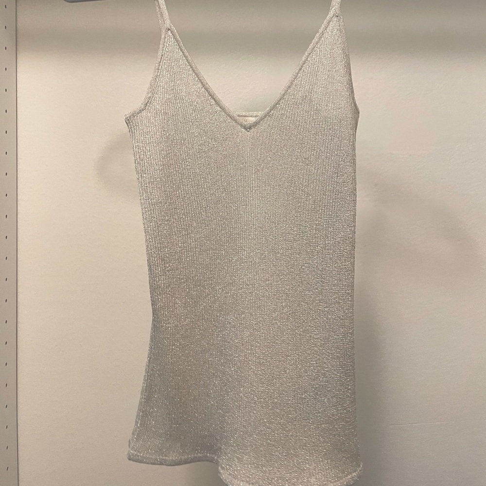 H&M Silver Top XS